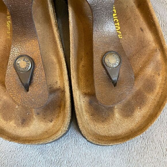 Birkenstock Bronze Gizeh Sandals Women Size 5 - Picture 3 of 10